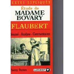 livre etude de madame bovary