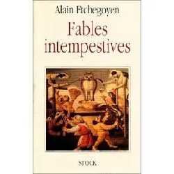 livre fables intempestives