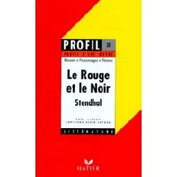 livre le rouge et le noir de stendhal