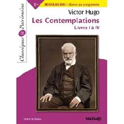 livre les contemplations livres i à iv - classiques et patrimoine