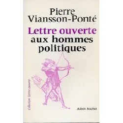 livre lettre ouverte aux hommes politiques