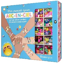 livre mes premiers bijoux arc - en - ciel - auzou papeterie