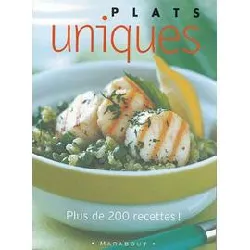 livre plats uniques