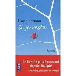 livre si je reste