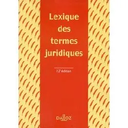 livre termes juridiques 12e ed lexique