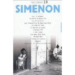 livre tout simenon t18 centenaire