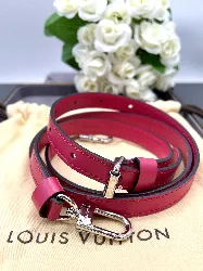 louis vuitton bandoulière en cuir rose fuchsia et métal argenté