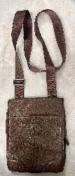 sacoche lancel en cuir marron