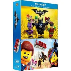 blu-ray lego batman, le film + la grande aventure lego - 3d