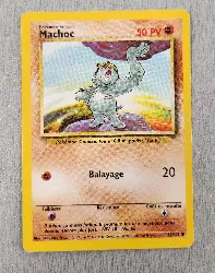 carte pokemon machoc 52/102 ex fr set de base