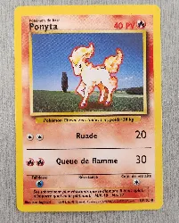 carte pokémon ponyta 60/102 ex fr set de base