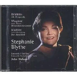 cd brahms : rhapsodie pour contralto, choeur d'ommes et orchestre opus 53