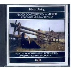 cd edvard grieg - svjatoslav richter, kiril kondrashin, david oistrakh, lev oborin - piano concerto in a minor, sonata for violin 