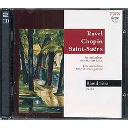 cd une anthologie de pièces pour piano de la main gauche : bach, chopin, ravel, saint - saens, scriabine