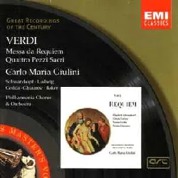 cd verdi - carlo maria giulini, schwarzkopf · ludwig · gedda · ghiaurov · baker · philharmonia chorus & orchestra - messa da requi