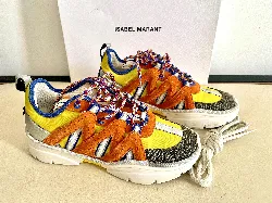 chaussures baskets isabel marant jaune et orange