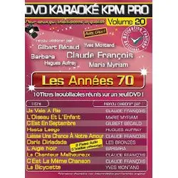 dvd karaoke kpm pro - volume 20 - les années 70