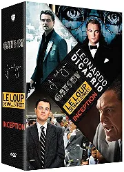 dvd leonardo dicaprio - le loup de wall street + gatsby le magnifique + inception + j. edgar