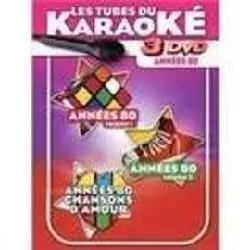 dvd les tubes du karaoké:années80 /vol.1 - années80 /vol.2 - années80 chansons d'amour (coffret de 3 dvd)