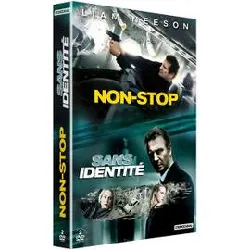 dvd liam neeson : non - stop + sans identité - pack