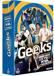 dvd only for geeks - coffret - shaun of dead + hot fuzz + paul + attack the block