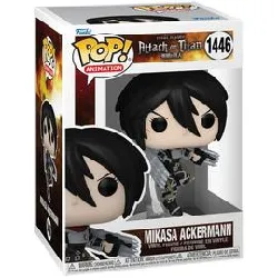 figurine funko! pop - l'attaque des titans - mikasa ackerman 9 cm