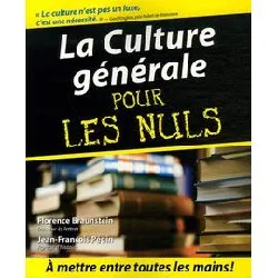 livre culture générale pour les nuls, 3ed