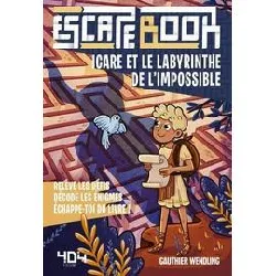 livre escape book enfant - icare et le labyrinthe de l'impossible