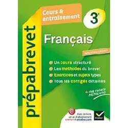 livre français 3e - prépabrevet cours & entraînement