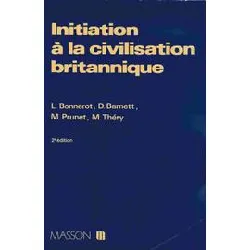 livre initiation à la civilisation britannique