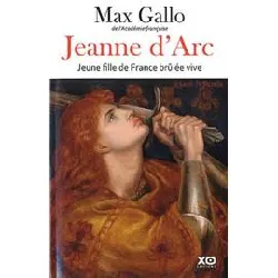 livre jeanne d'arc - jeune fille de france brûlée vive