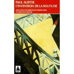 livre l'invention de la solitude