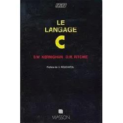 livre le langage c