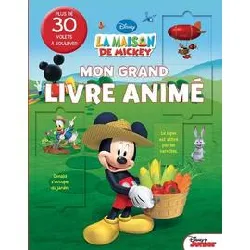 livre mon grand animé la maison de mickey