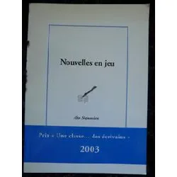 livre nouvelles en jeu