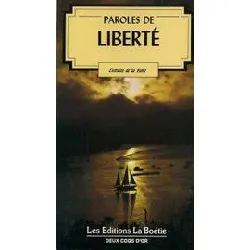 livre paroles de liberté