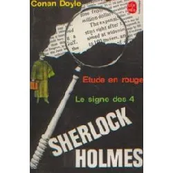 livre sherlock holmes - étude en rouge - le signe des quatre