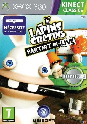 jeu xbox 360 the lapins cretins partent en live jeu kinect classics