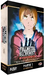 dvd fullmetal alchemist : brotherhood - partie 1 - edition gold (5 dvd + livret)