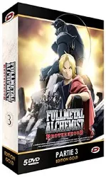 dvd fullmetal alchemist : brotherhood - partie 3 - edition gold (5 dvd)