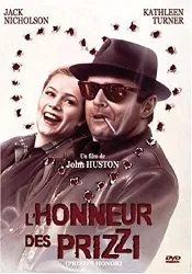 dvd l'honneur des prizzi