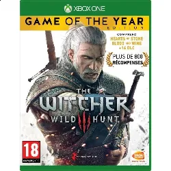 jeu microsoft xbone the witcher 3 wild hunt game of year edition