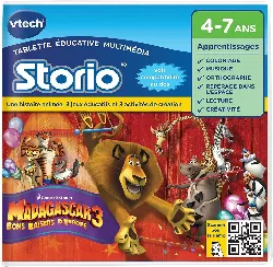 vtech - 230905 - storio 2 et générations suivantes - jeu éducatif - madagascar 3