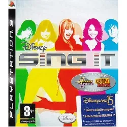 jeu ps3 disney sing it