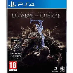 jeu ps4 la terre du milieu l'ombre de guerre